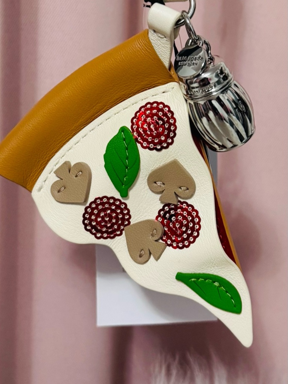 Kate Spade New York Pizza Slice & Shaker Bag Charm w🍕✨
